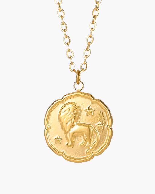Zodiac Sign Necklace - Gold - Areistore