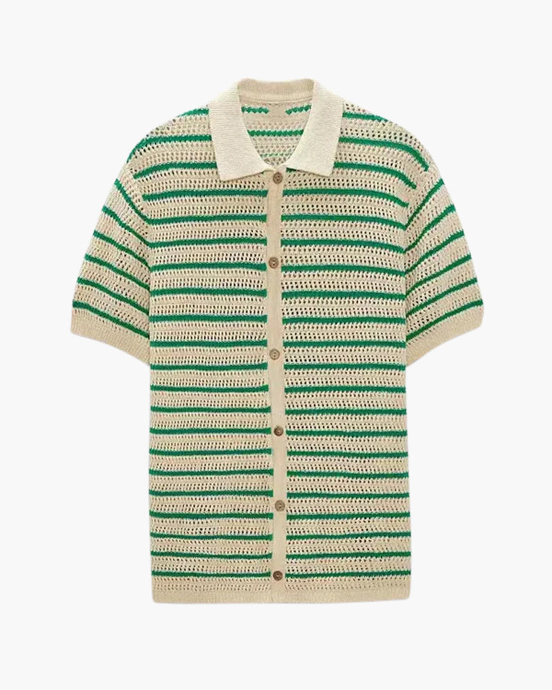 Marbella - Knitted Button Shirt - Areistore