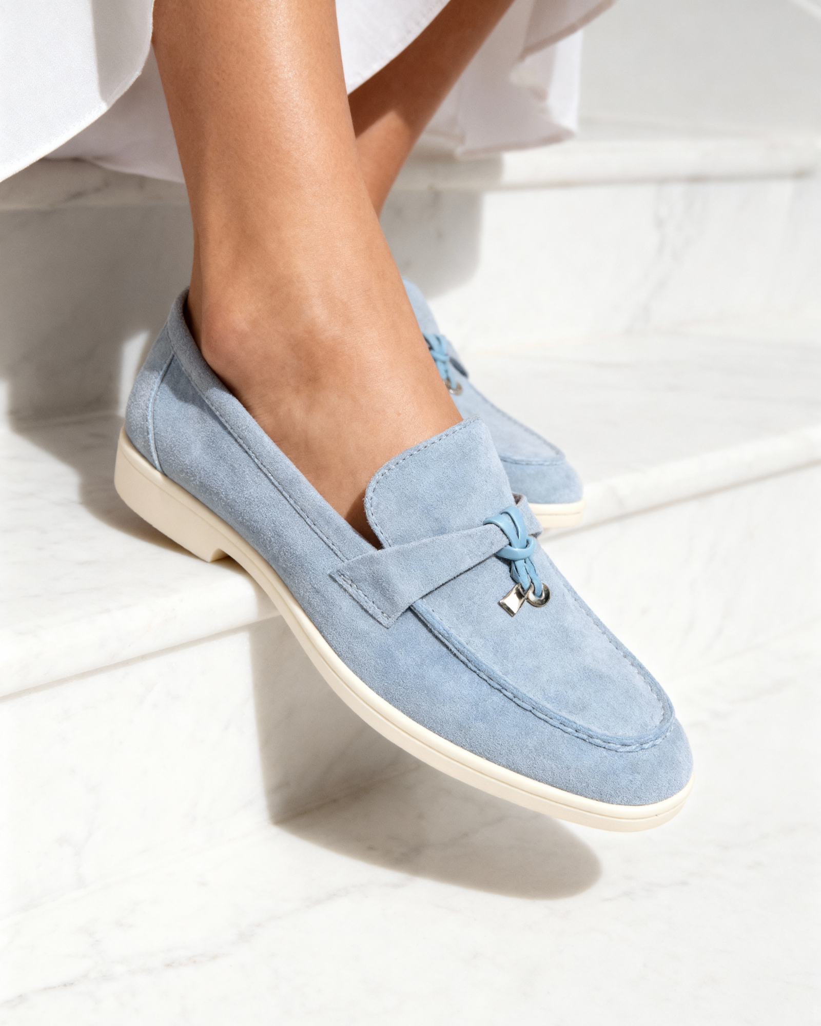 Suede Lady Loafers - Areistore