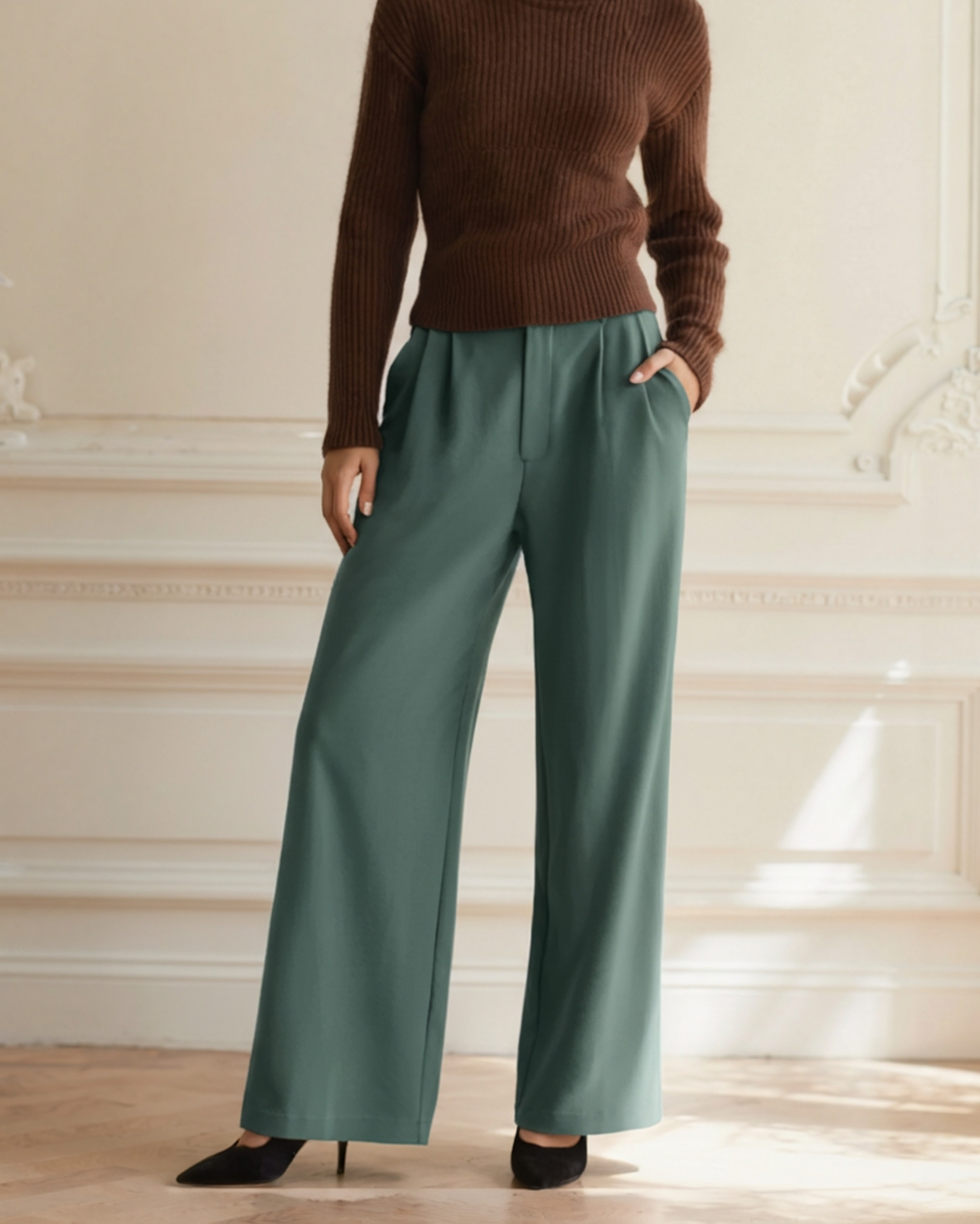 Serena Wide-Leg Trousers - Areistore