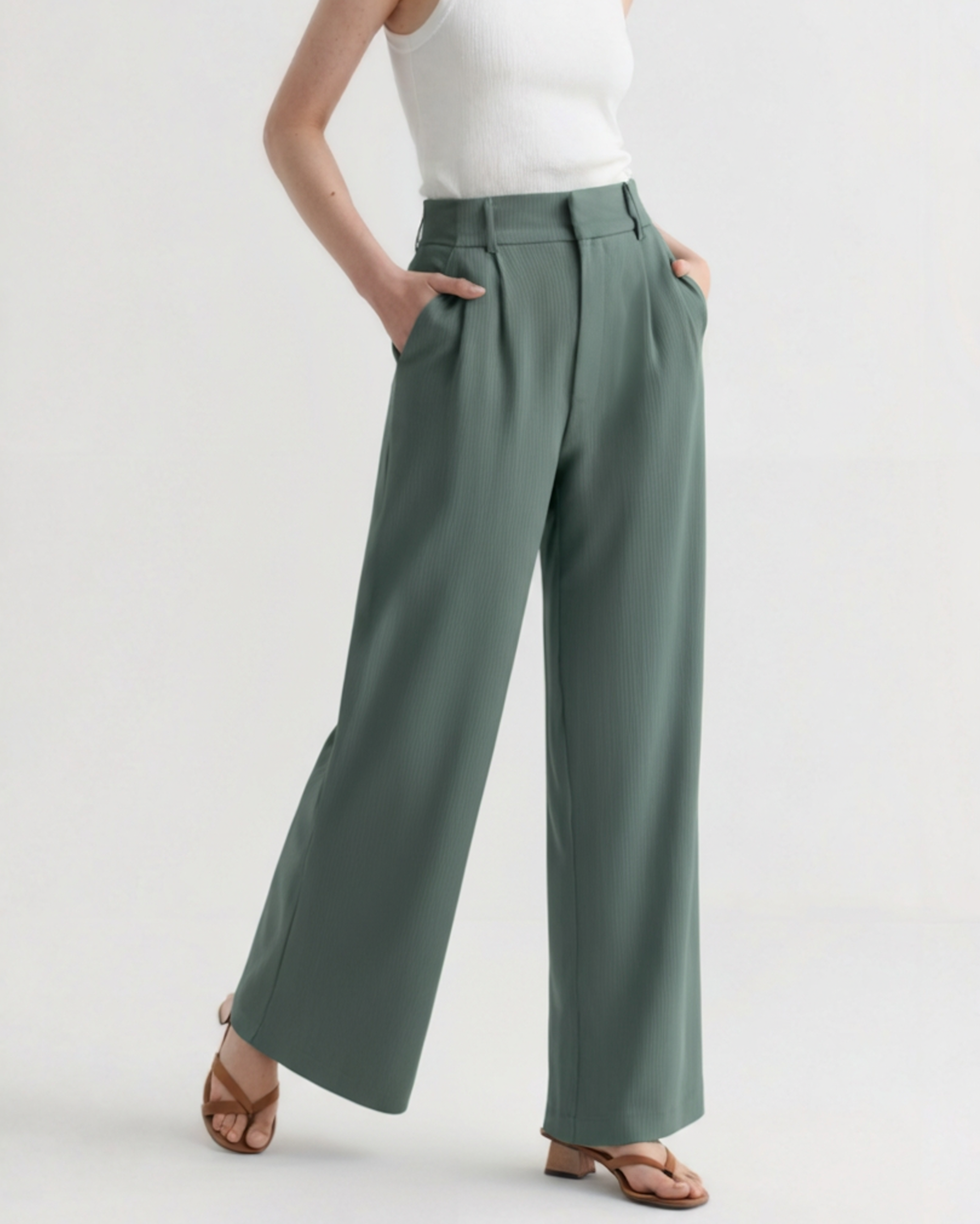 Serena Wide-Leg Trousers - Areistore