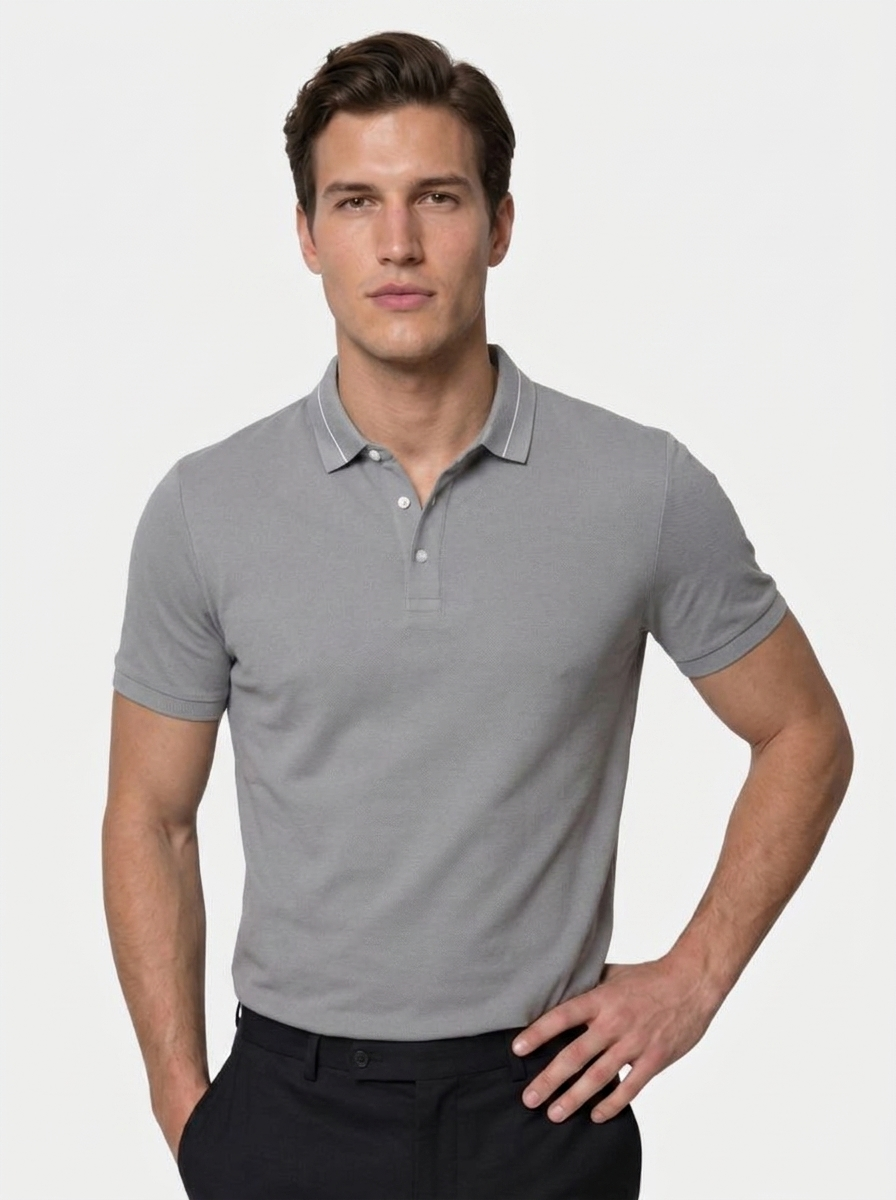Steel Grey Polo - Areistore
