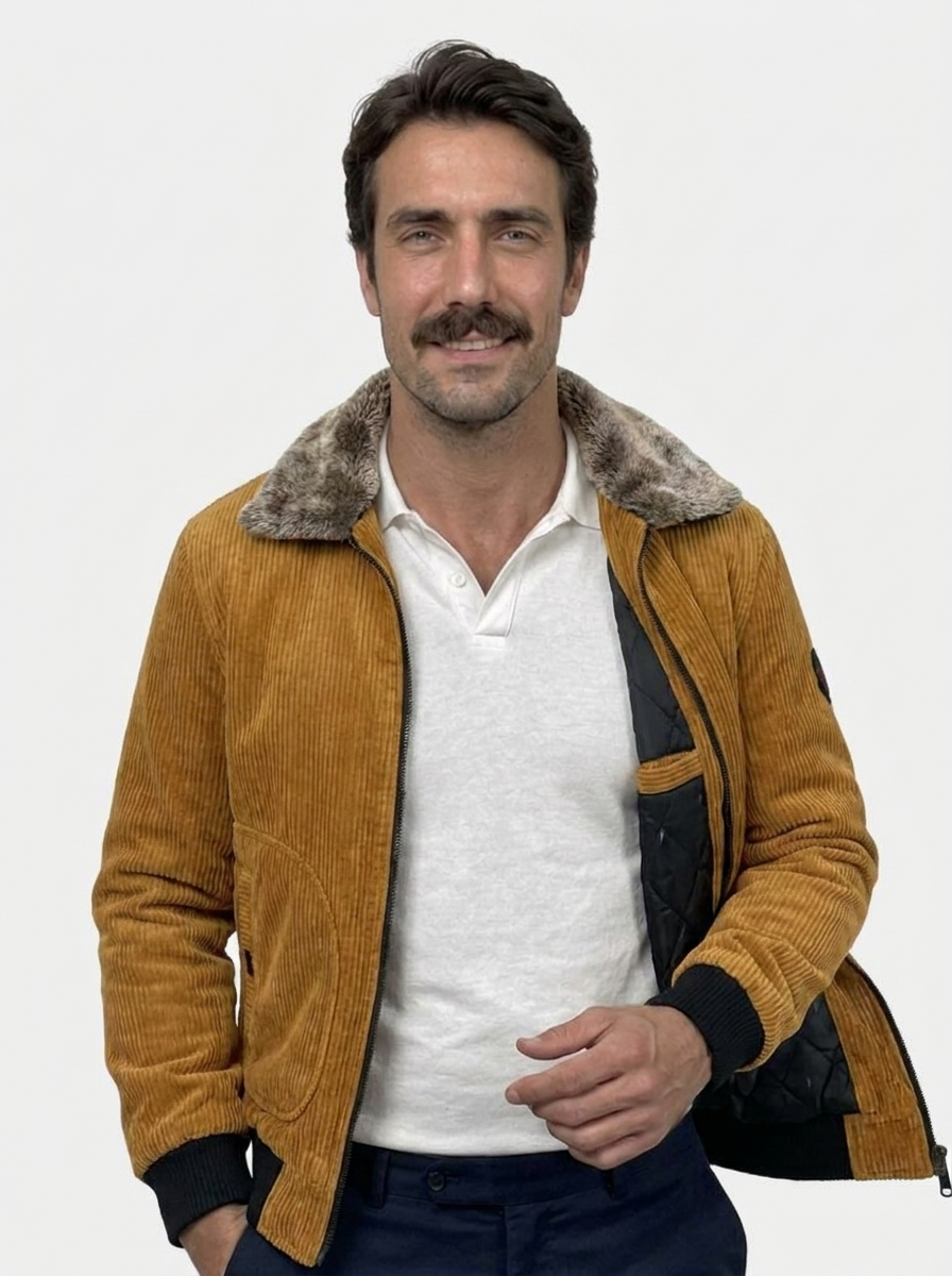 Thermal Windbreaker Corduroy Jacket - Areistore