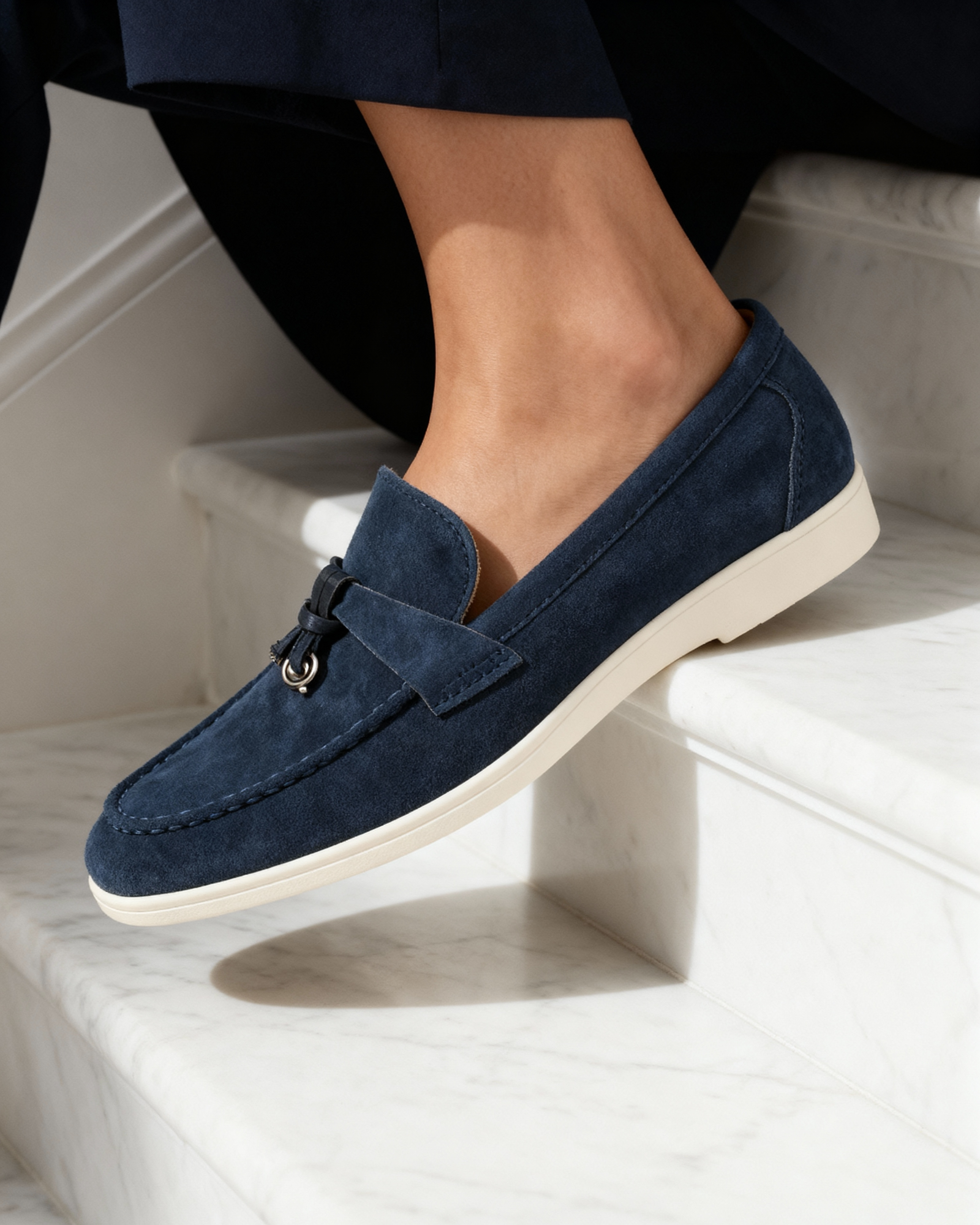 Suede Lady Loafers - Areistore