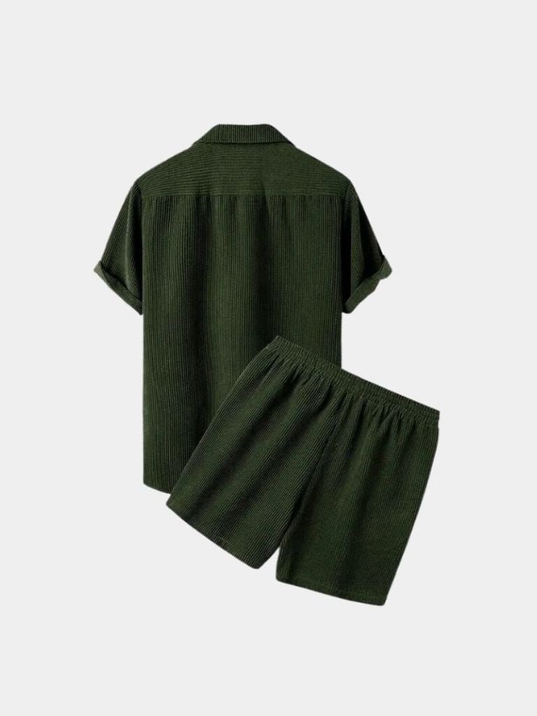 Summer Corduroy Set Shorts and Shirt - Areistore