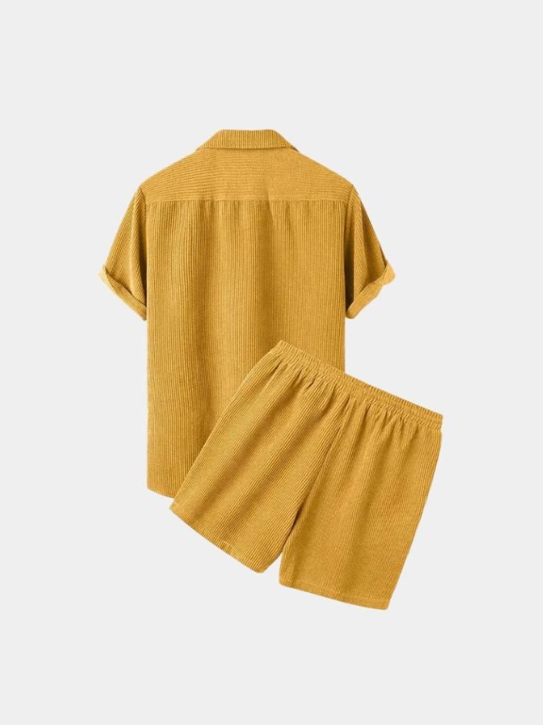 Summer Corduroy Set Shorts and Shirt - Areistore