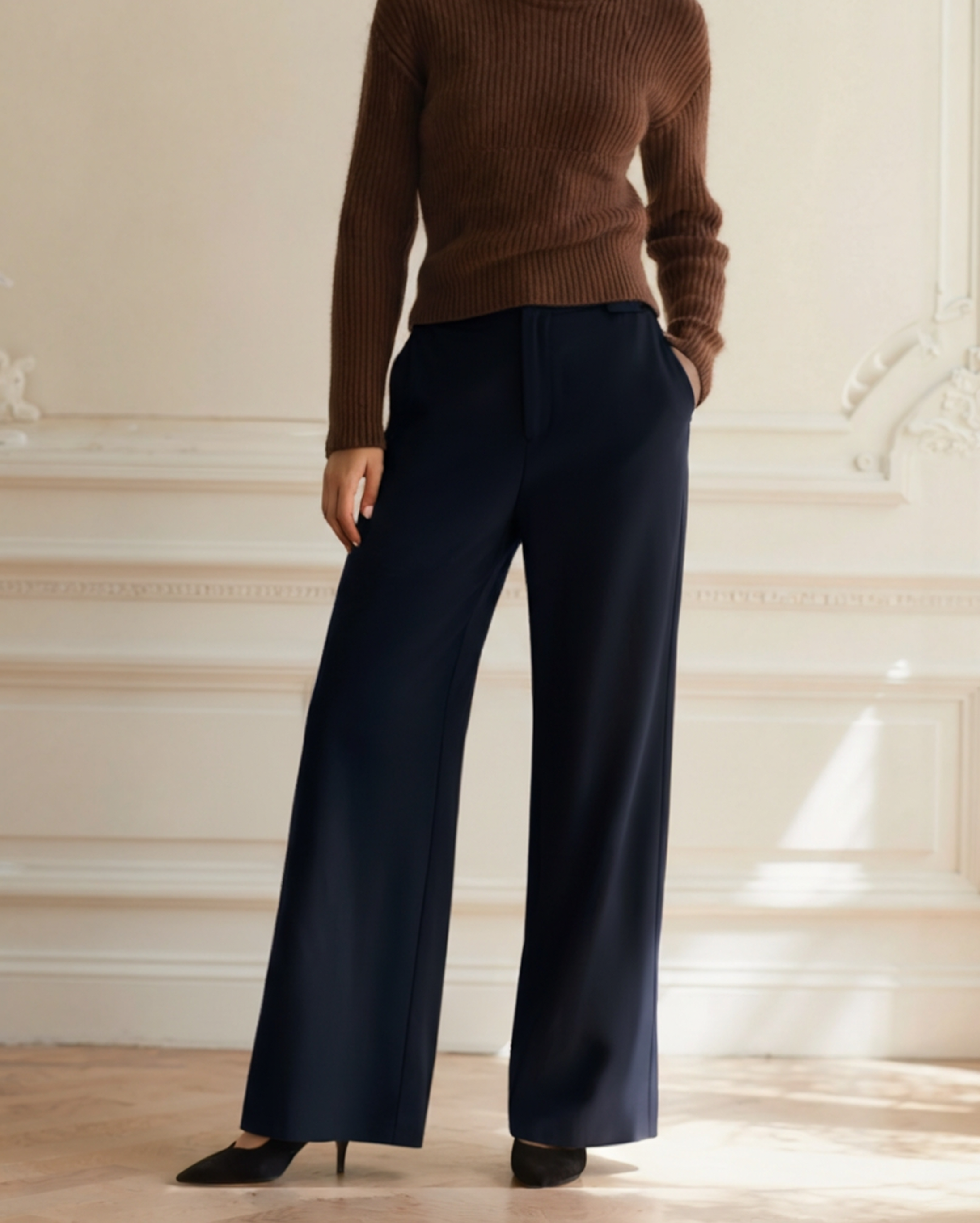 Serena Wide-Leg Trousers - Areistore