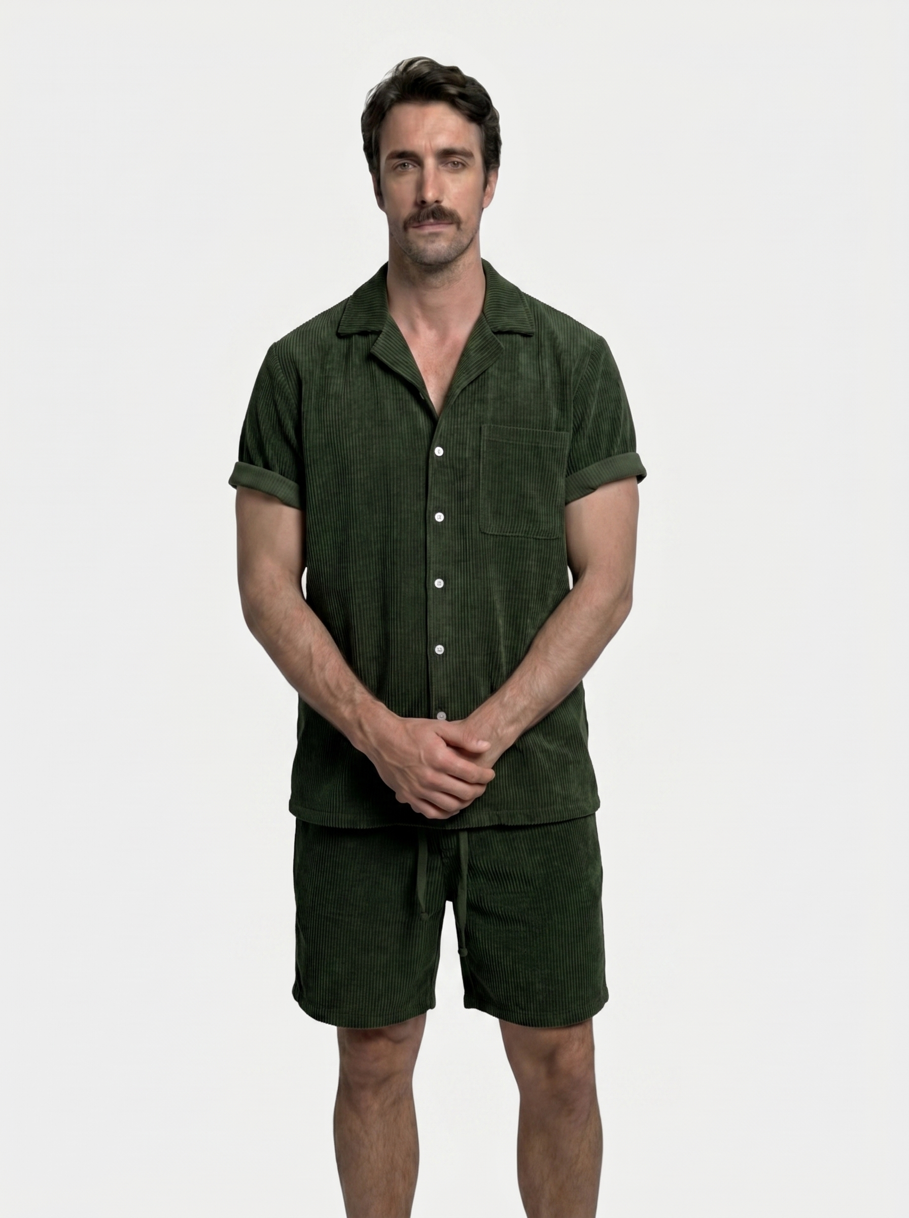 Summer Corduroy Set Shorts and Shirt - Areistore