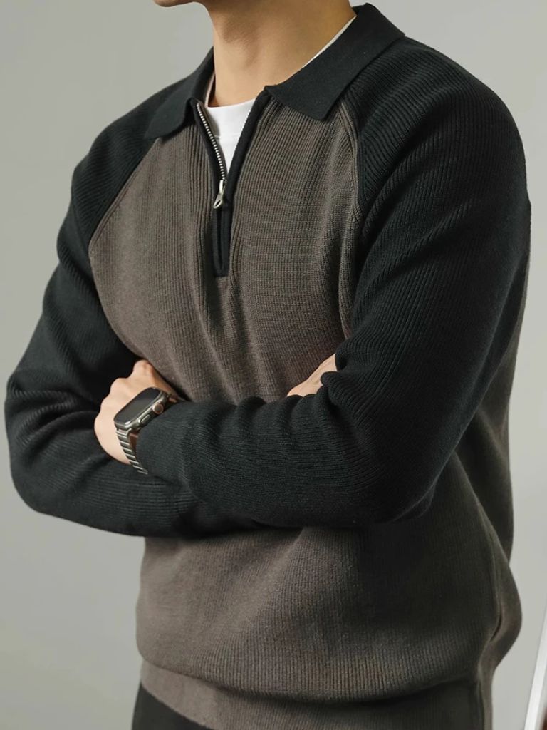 Raglan Quarter Zip Sweater - Areistore
