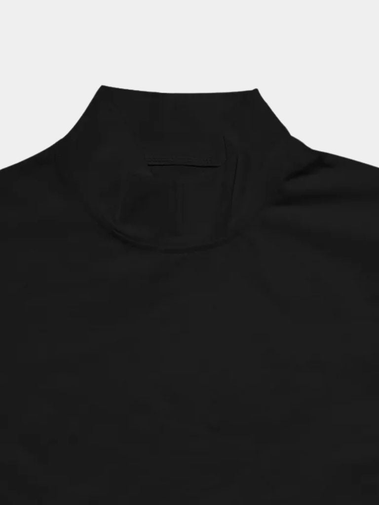 Solid Casual Turtle Neck T-Shirt - Areistore