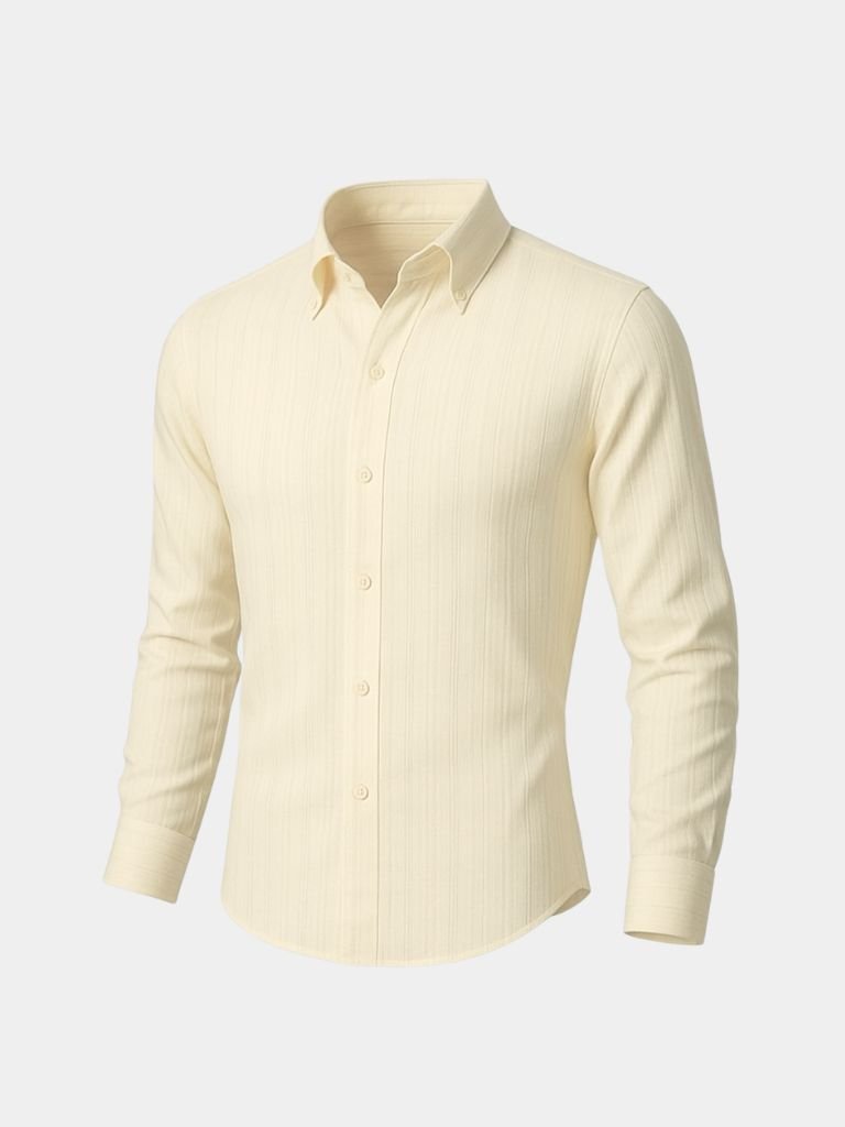 Striped Button Down Seersucker Shirt - Areistore