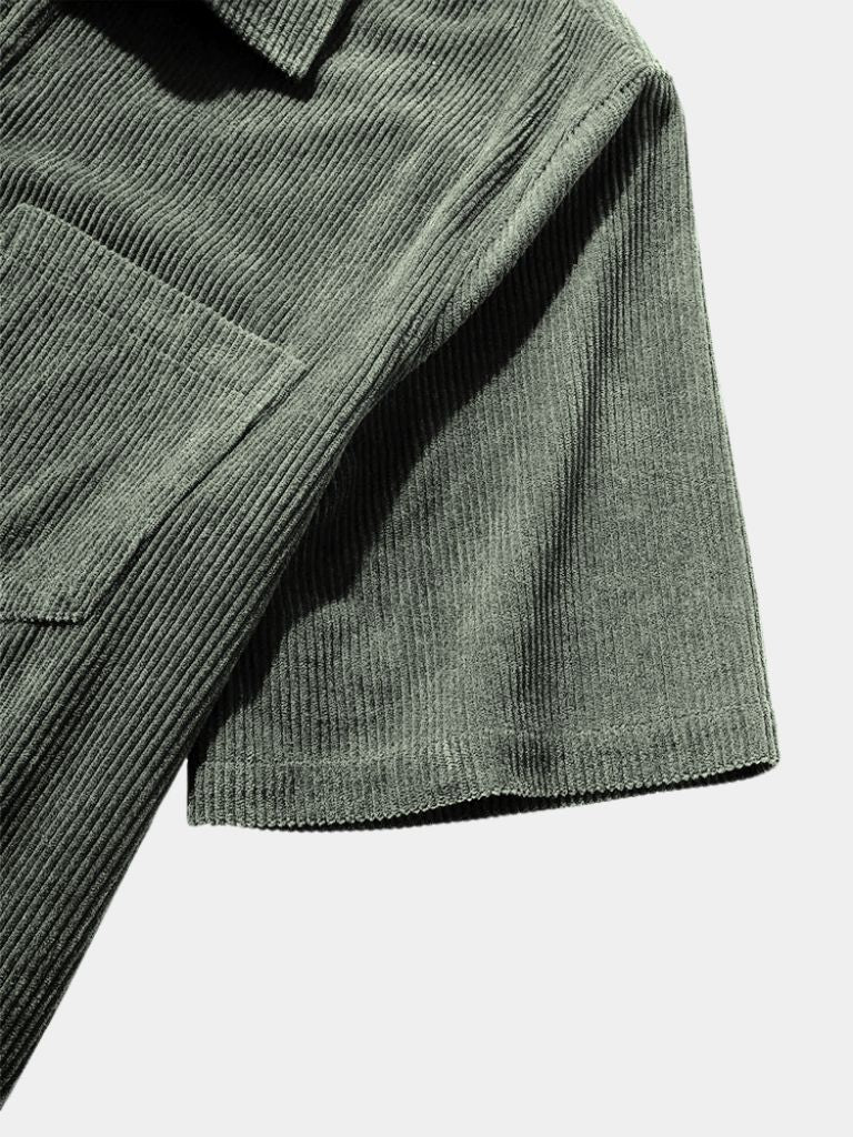 Textured Short Sleeve Shirt - Areistore