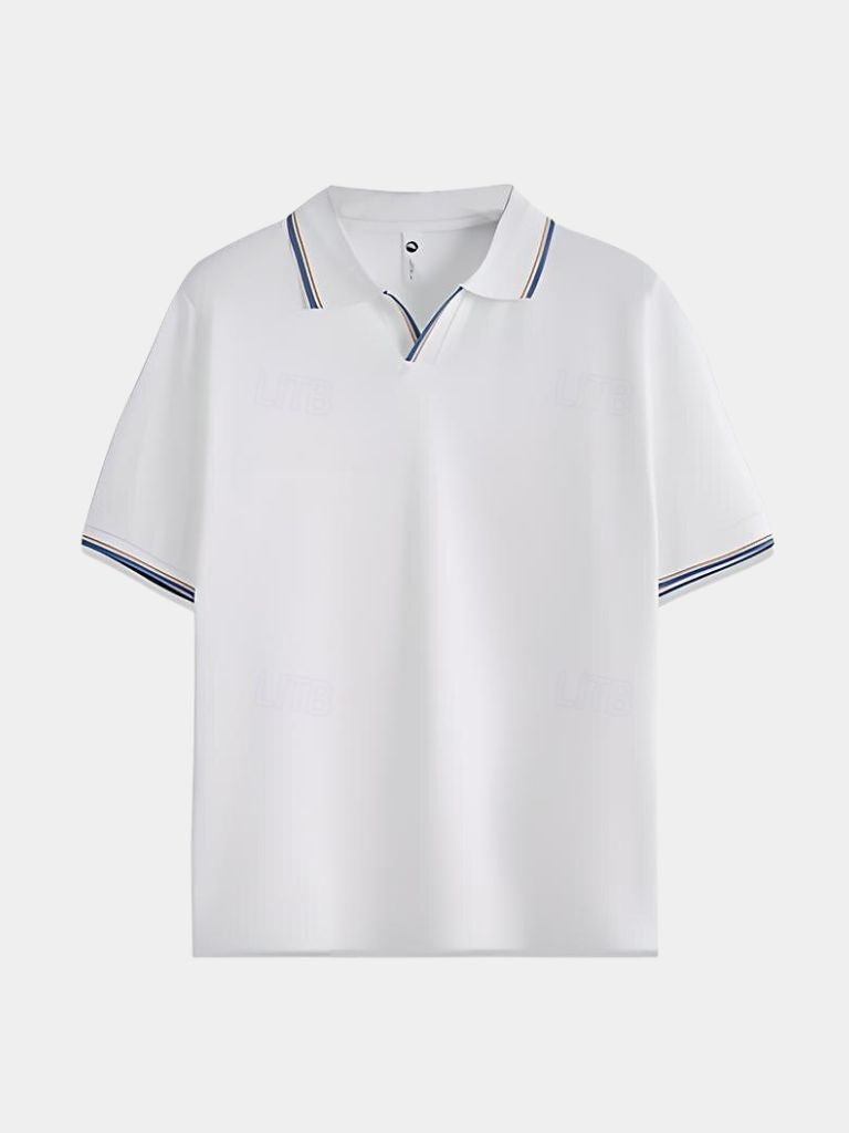 Timeless Black V-Neck Polo - Areistore