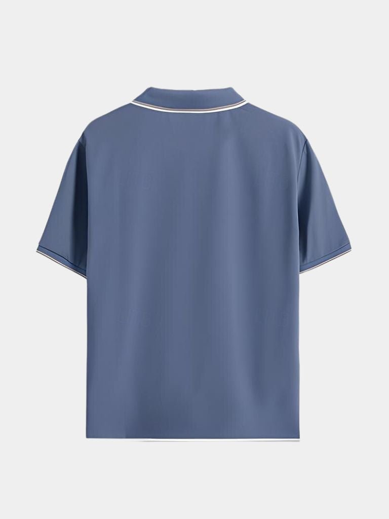 Timeless Black V-Neck Polo - Areistore