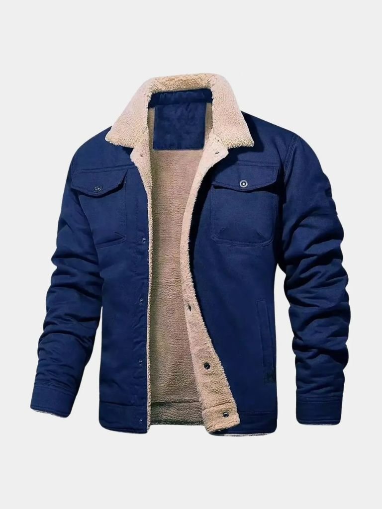 Vintage Fleece Bomber Jacket - Areistore