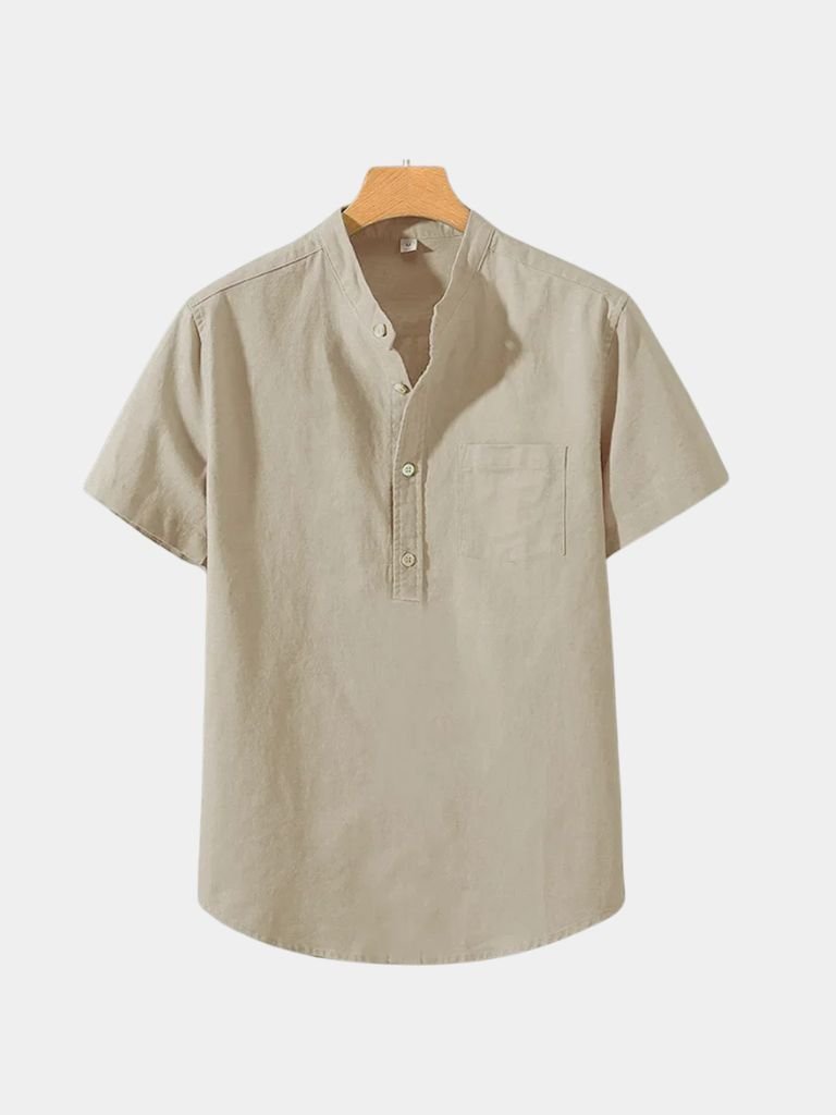 White Wellspring Linen T-Shirt - Areistore