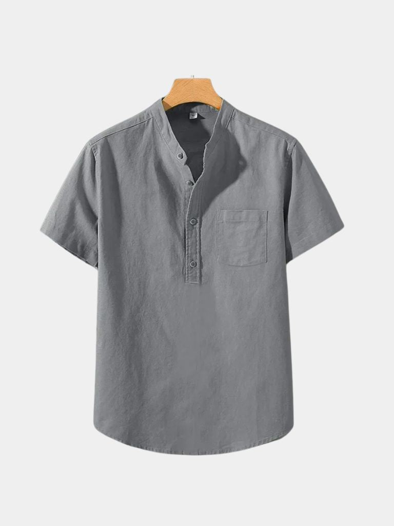 White Wellspring Linen T-Shirt - Areistore
