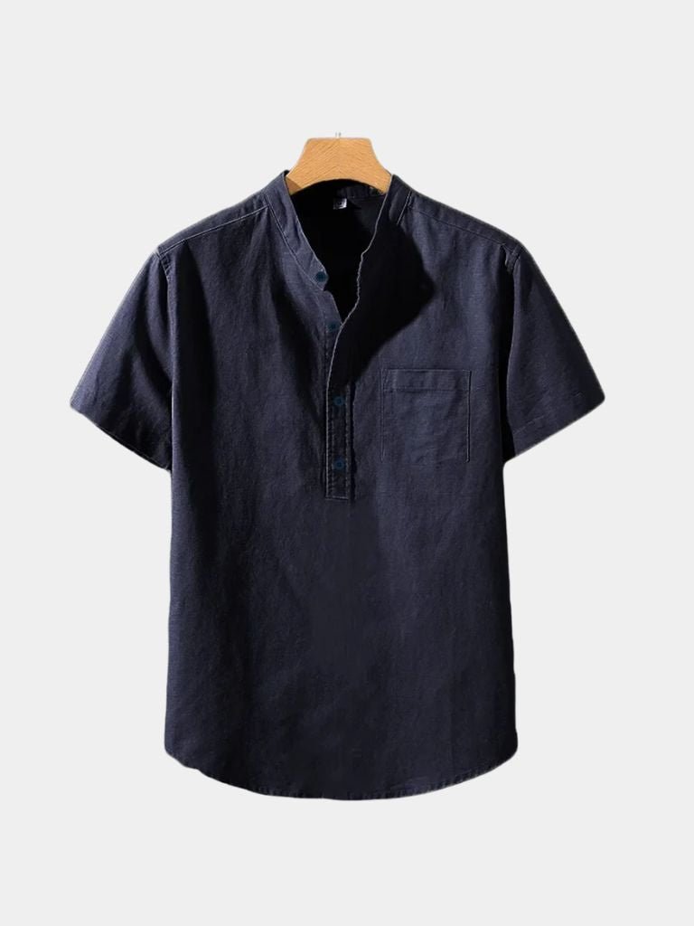 White Wellspring Linen T-Shirt - Areistore