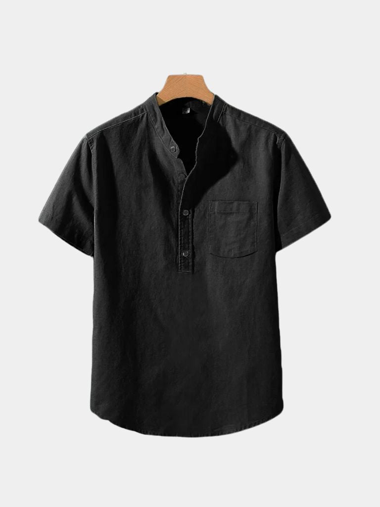 White Wellspring Linen T-Shirt - Areistore
