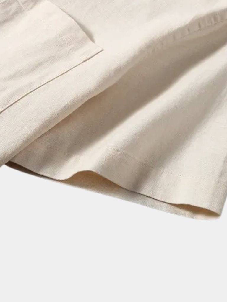 White Wellspring Linen T-Shirt - Areistore